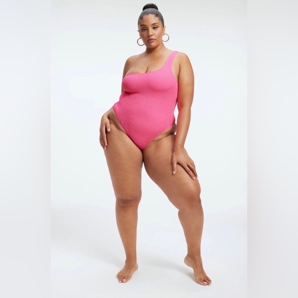 Good American Always Fits Shoulder One Piece Black Size 5/6 - Picture 11 of 15